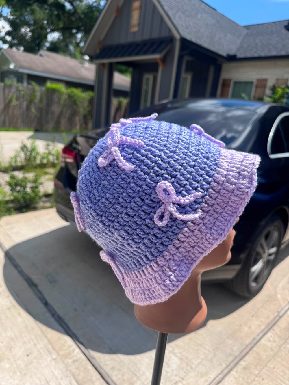 Handmade Crochet Ruffle Hat - Picture 13 of 15